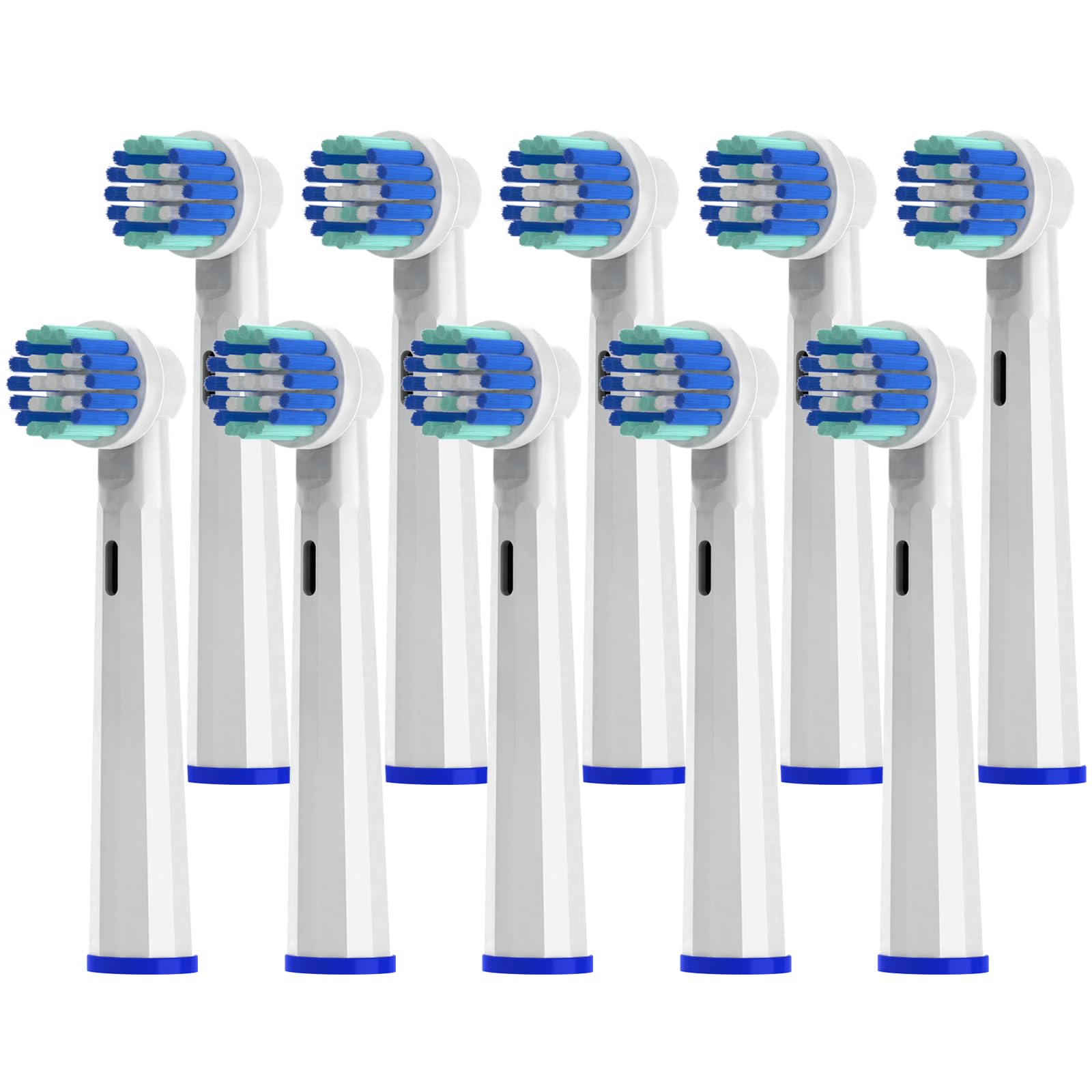 Replacement Toothbrush Heads Compatible with Oral B Braun?10 Pack (Individually Packaged) Professional Sensitive Electric Toothbrush Heads Refill Compatible with Oral B 7000/Pro 1000/9600