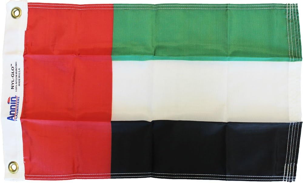 United Arab Emirates (UAE) - 12 in x 18 in Nylon World Flag