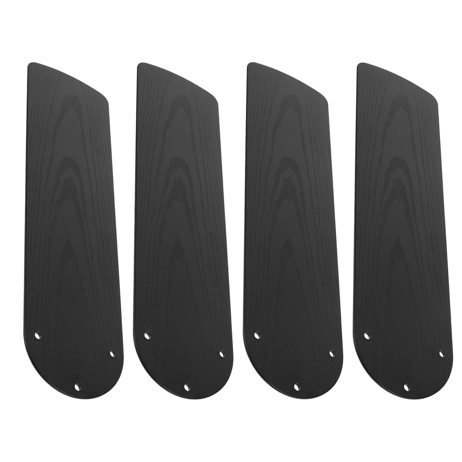 Aspas de repuesto para ventilador de techo 4 unidades: plástico negro con acabado imitación madera de 21 pulgadas, reemplazo para aspas rotas en ventiladores de 52 pulgadas