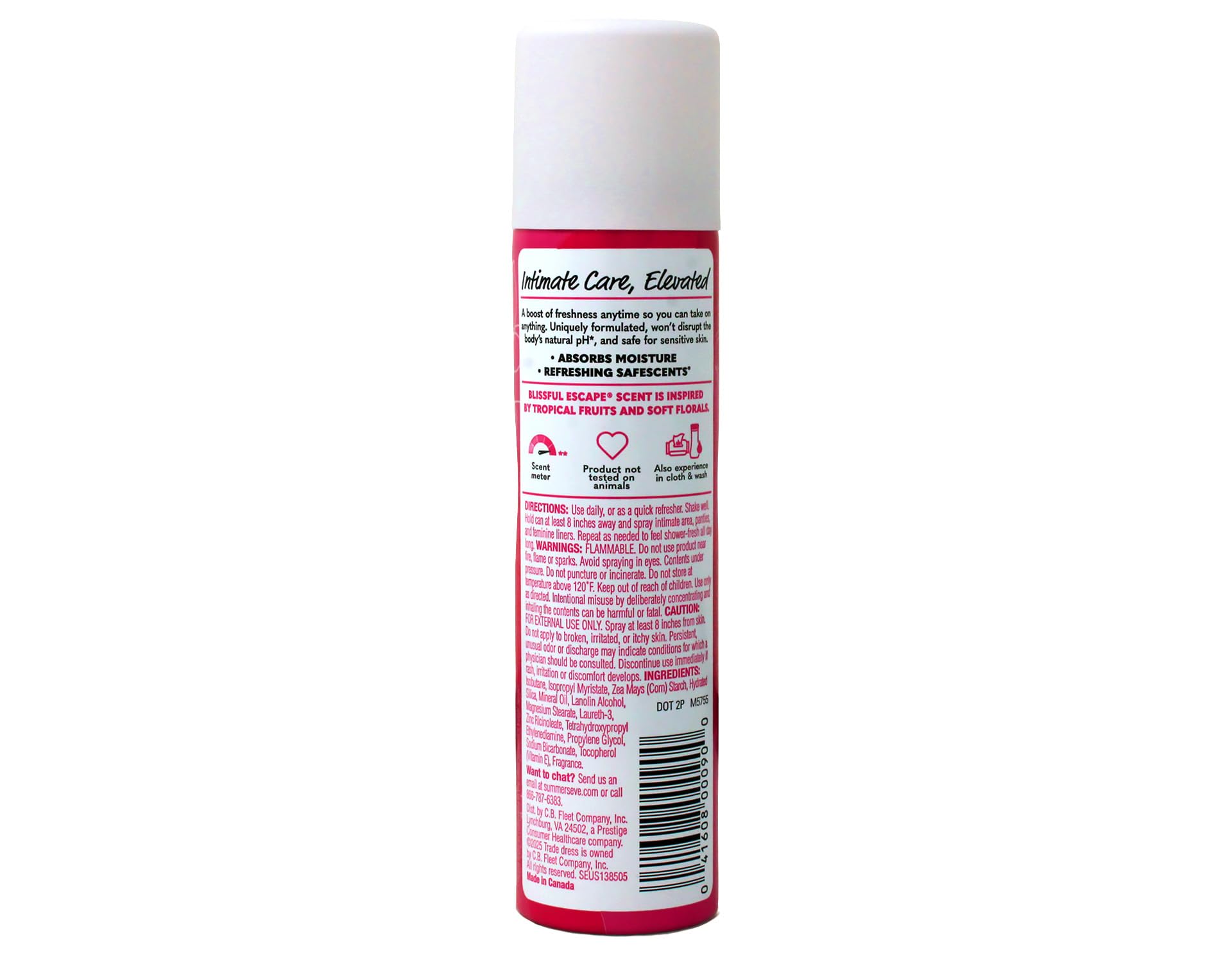 Summer's Eve Intimate Blissful Escape Dry Body Deodorant, 2 Ounce (Pack of 4)