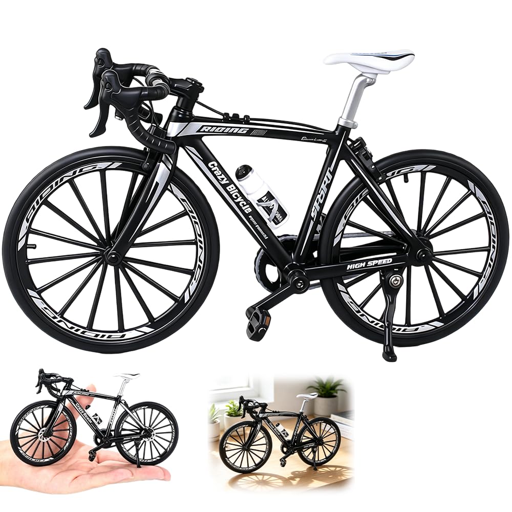 Model roweru górskiego, model roweru górskiego 1:10, zabawka, mini model roweru ze stopu roweru, model roweru górskiego, ornamenty do salonu, dekoracja stołu, biura (zielony)