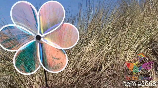 Amazon.com: In the Breeze 2668 - 19 Inch Iridescent Flower Spinner