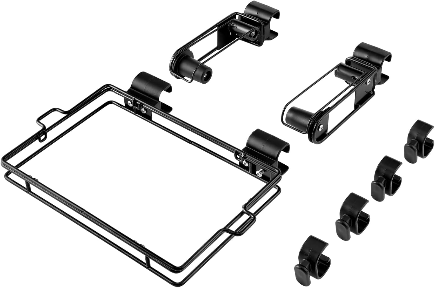 Organizer Kit for Weber Grills Includes Paper Towel Holder Garbage Bag Holder and Four Tool Hooks, Grill Accessories for Weber Slate Griddle Side Rail