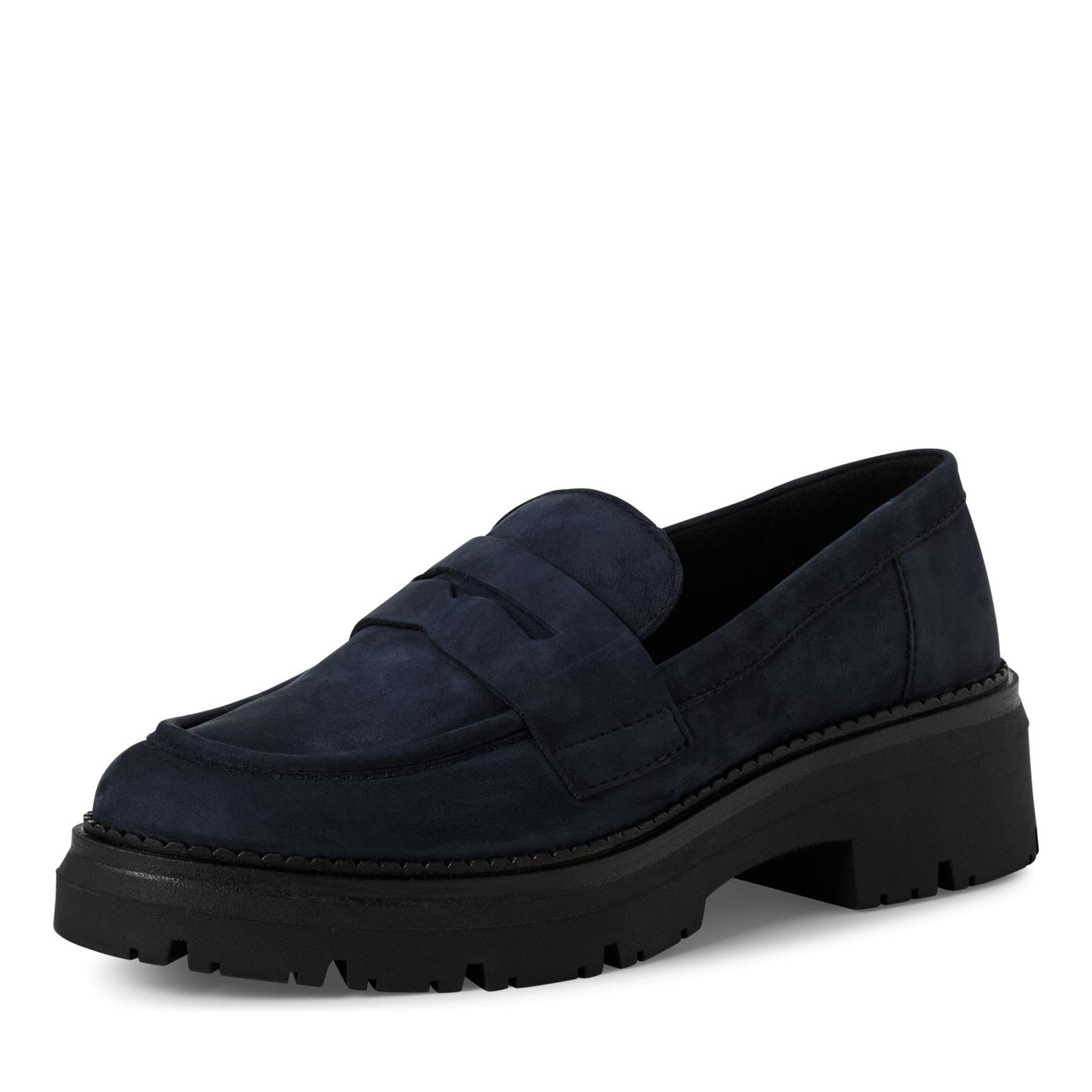 MARCO TOZZI Women's Slipper 2-24790-45 Loafer, Navy, 6.5 UK