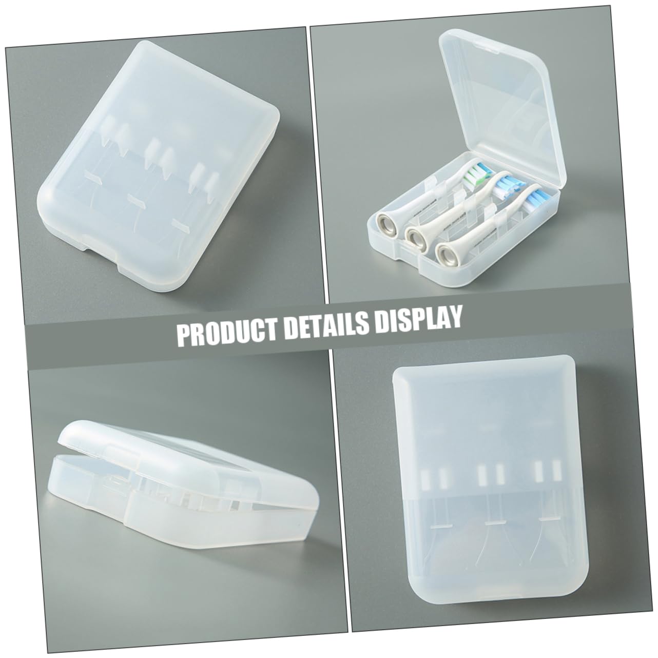 Didiseaon 5 Set Scatola Porta Testine Per Spazzolino Da Denti Scatole Porta Testine Per Spazzolino Da Denti Accessori Per La Custodia Custodia Per Esterni Per e 4 pezzi * 5