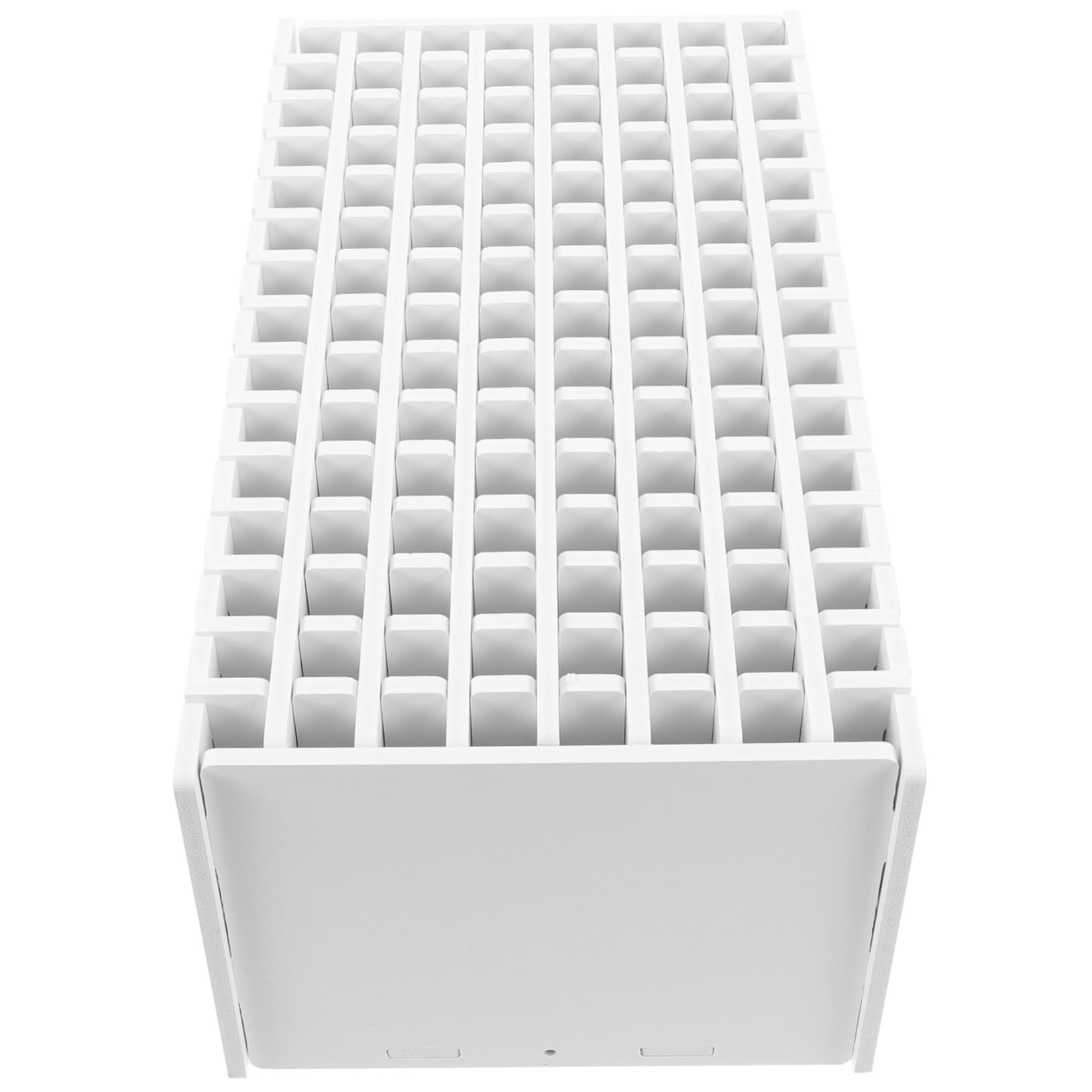 Veemoon Portapenne in Legno Bianco Multifunzione 6 Scomparti per Ufficio e Scuola, Organizer da Scrivania Sicuro e Capiente per 120 Penne