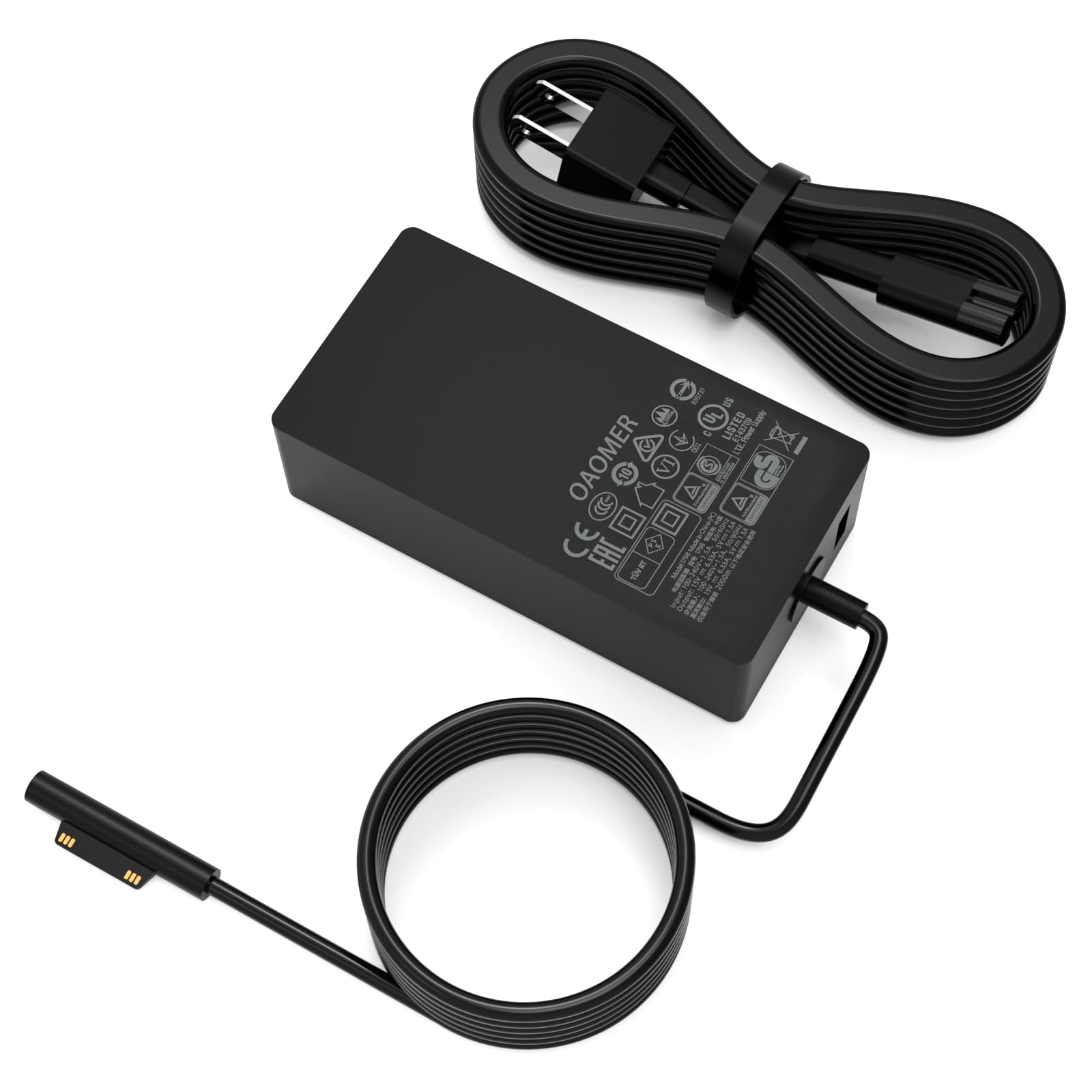 65W Surface Pro Charger for Original Microsoft Surface Pro 9 8 7+ 7 6 5 4 3 X 1796 1769 1800 Laptop Power Adapter Supply