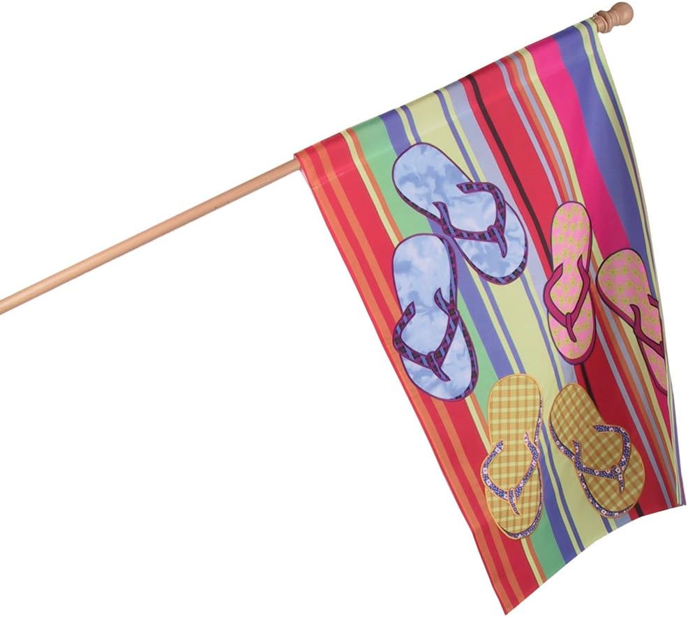 Premier Kites 52158 House Brilliance Flag, Espadrille Flip Flops, 28 by 40-Inch