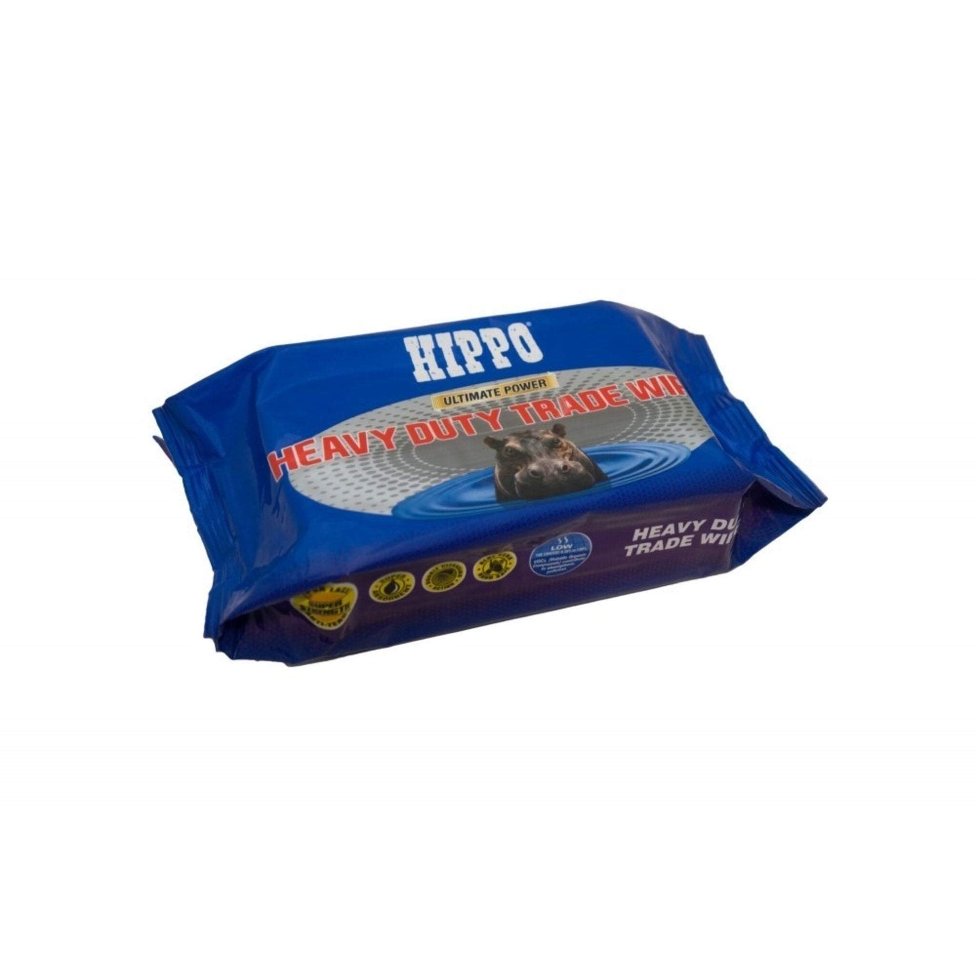 Hippo H18711 Heavy Duty Wipes - White/Blue (Pack of 80)