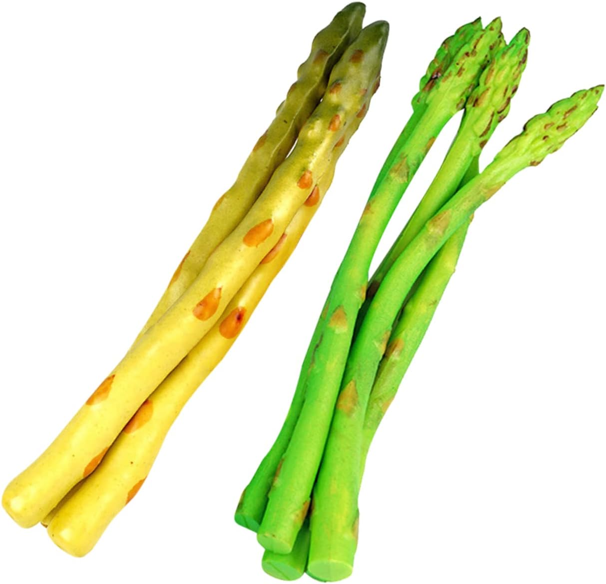 16pcs Rustic Kitchen Decor Artificial Asparagus Model Realistic Photo Props Asparagus Showcase for Restaurant