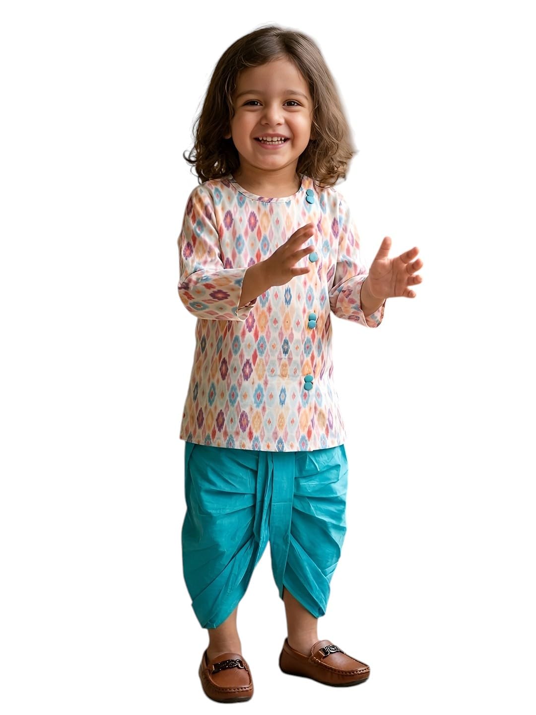 polka tots Pure Cotton Traditional Dhoti Kurta Set for Baby Boys, Toddlers & Kids | Soft and Breathable Cotton Ethnic Dress for Festivals and Weddings | Traditional Elegant Indian Festive Clothing-picture-19