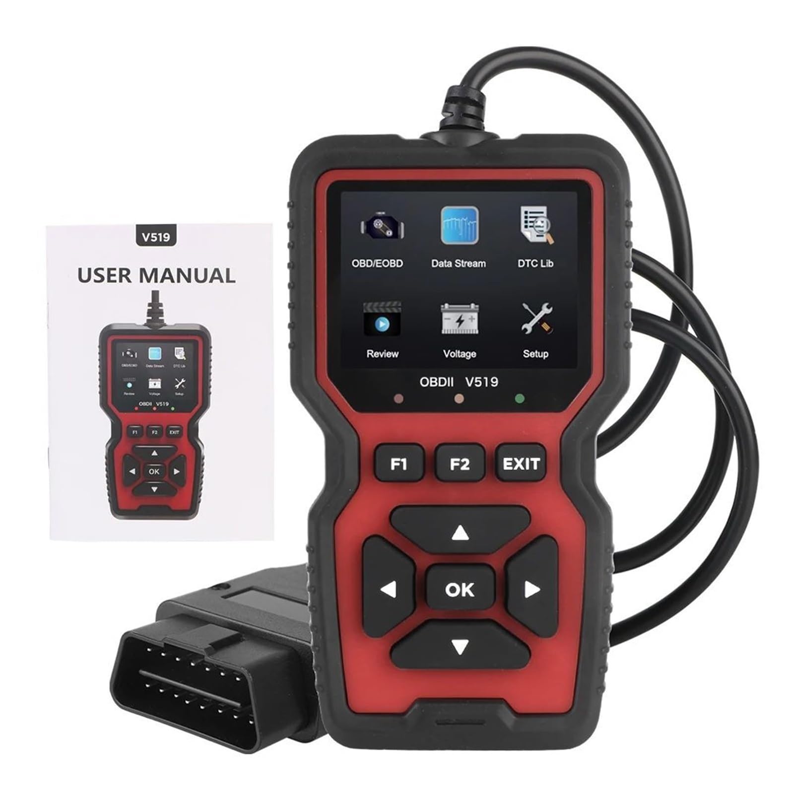 Herramientas de diagnóstico del coche escáner OBDII 12V V519 V309