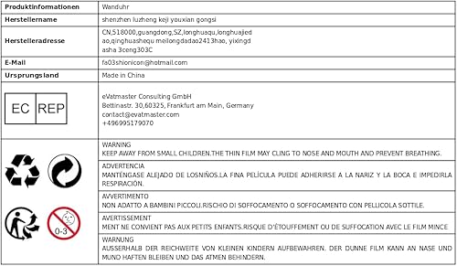 Miniatura 8 de Reloj de pared luminoso simple reloj colgante analógico redondo con función brillante luz nocturna reloj de pared de 12 pulgadas para cocina,