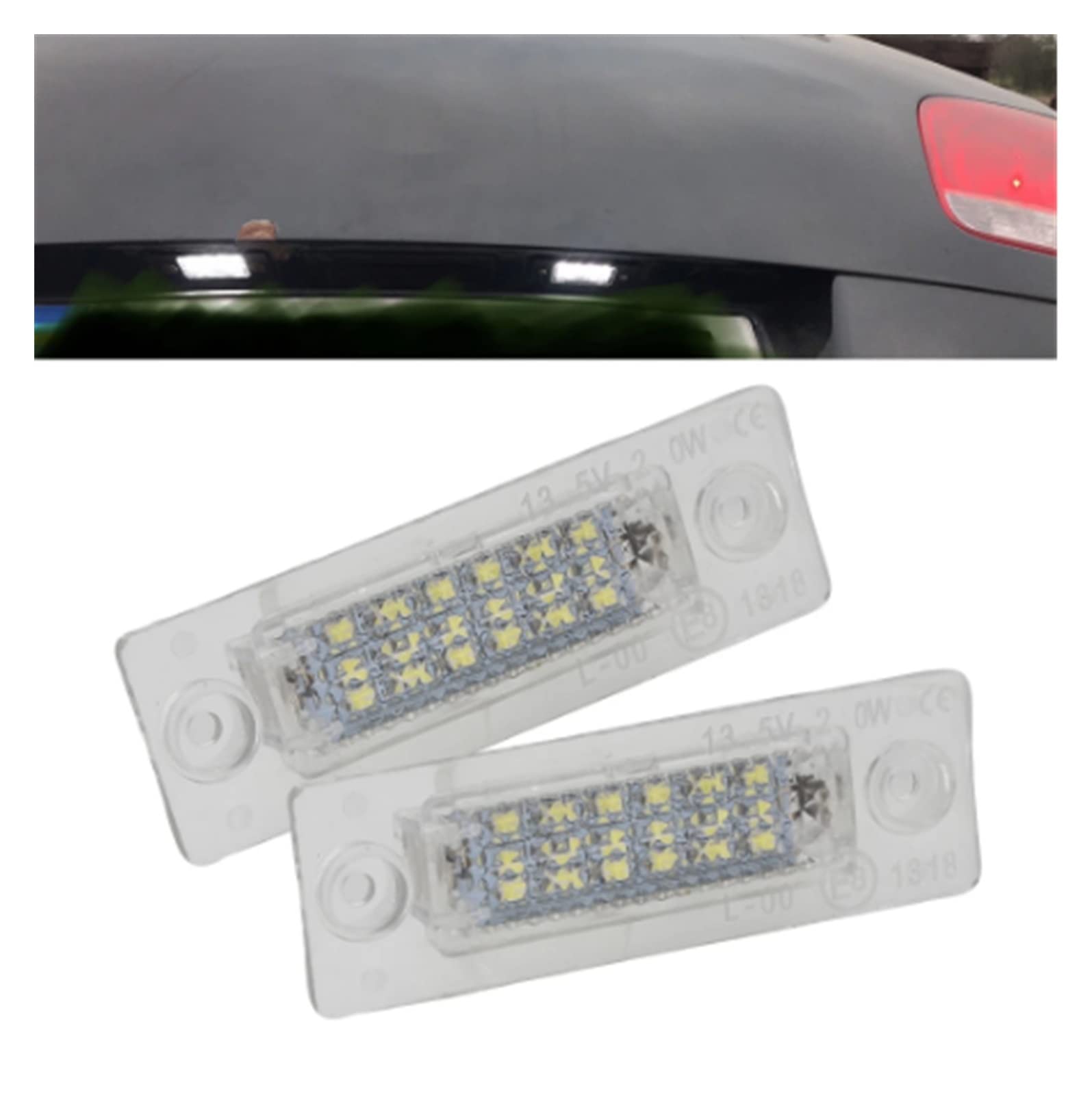 Luce del Freno 18 Luci Targa per Auto A LED Canbus Nessun Errore 12V Lampada Targa per Mk5 2005-2010