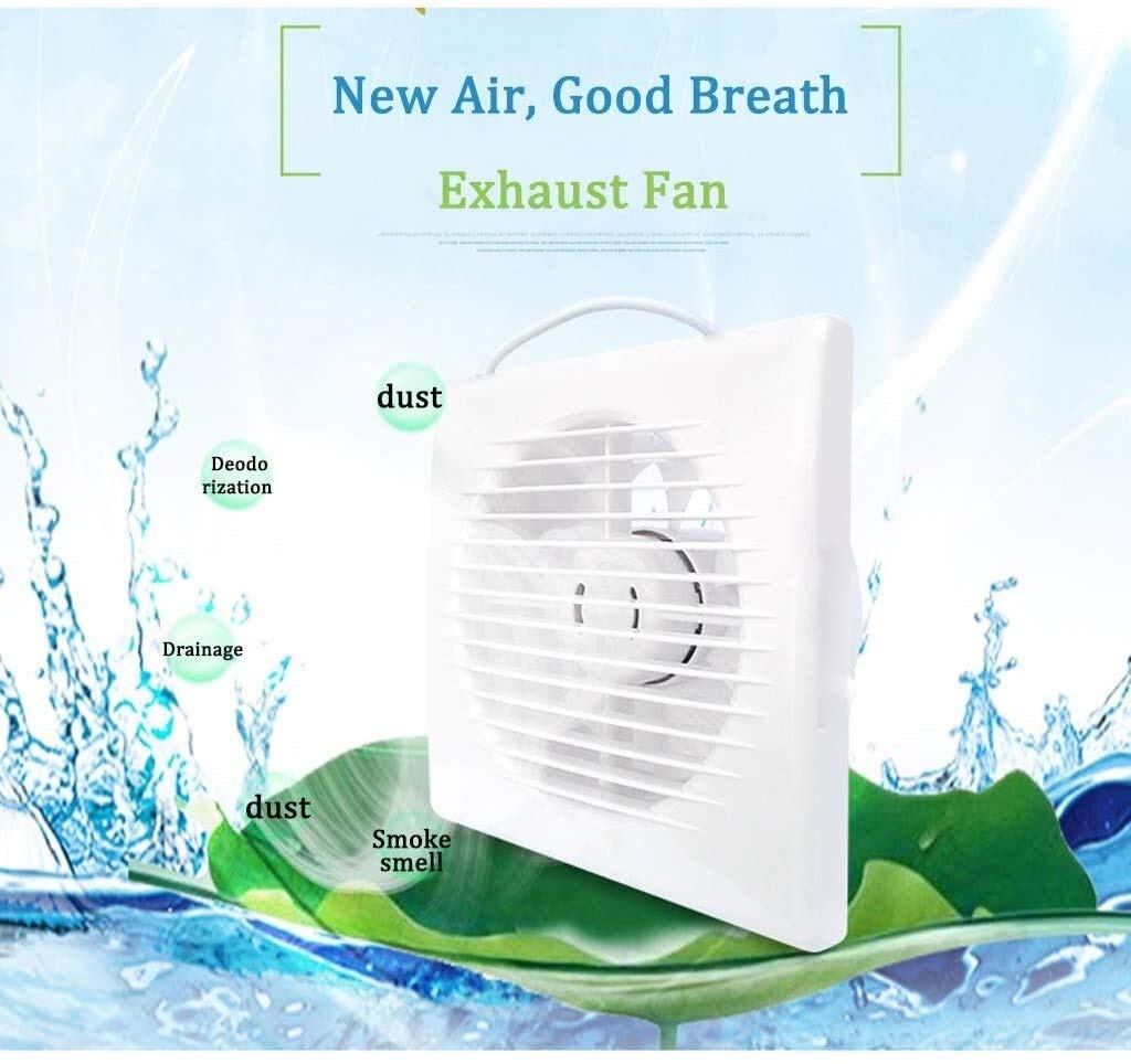 Ventola Estrazione aria Industriale Extrattore di ventilazione Vel di scarico domestico Ventile a basso rumore Ventilazione Ventilazione Finestra Finestra ventilatore Ventilatore, 6 pollici for il bag