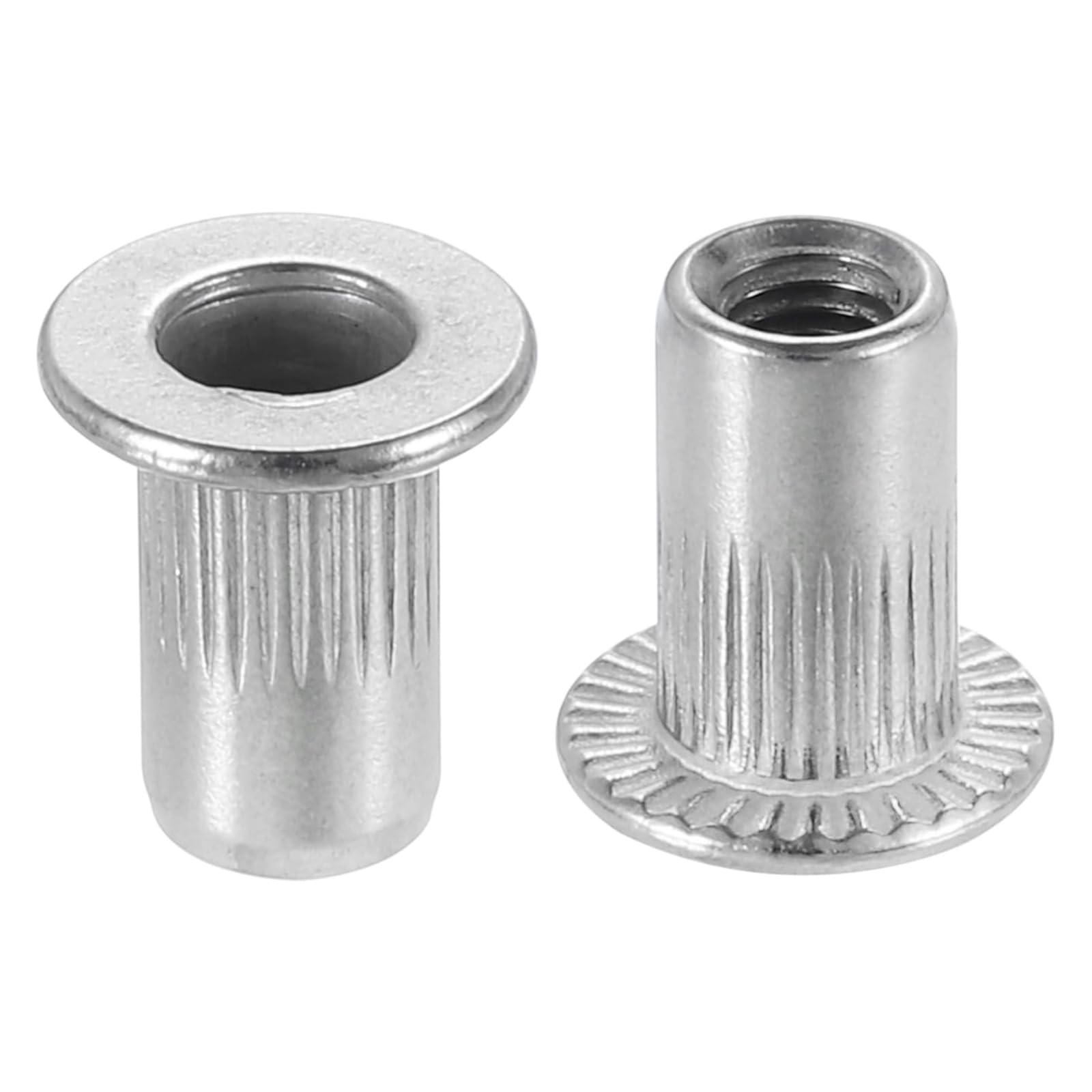 TA-VIGOR M3 Rivet Nuts 304 Stainless Steel Flat Head Knurled Rivnut 50pc