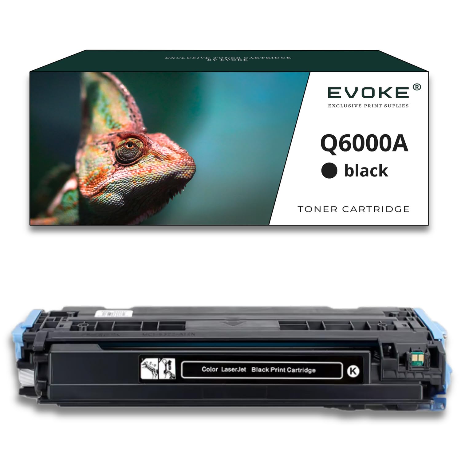 EVOKE Q6000A Q6001A Q6002A Q6003A Toner Kompatybilny z HP Color Laserjet 1600 2600 2605 CM1015 CM1017 (Zestaw CMYK) 8500 Stron