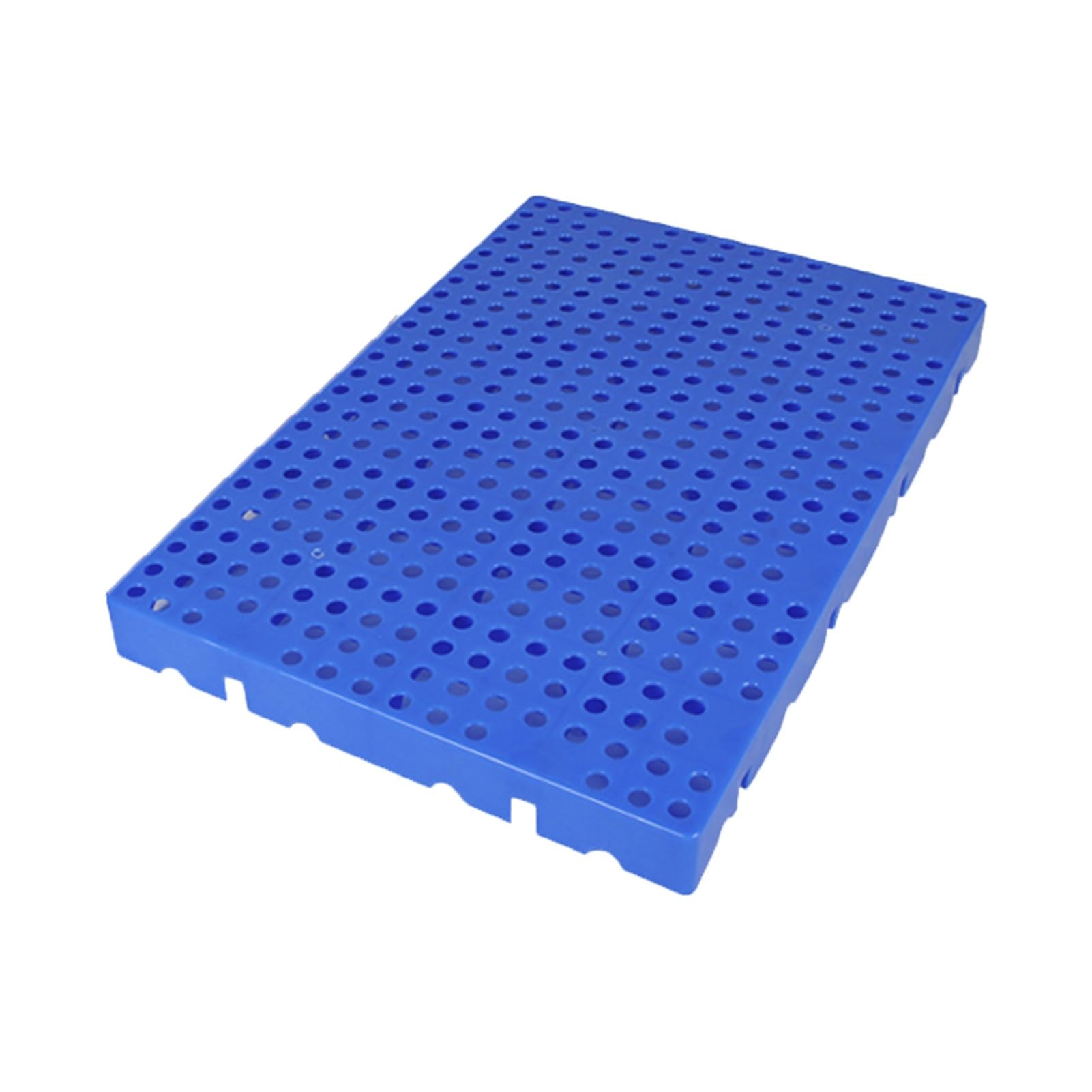 PFCDZDU Plastic Pallet, Lightweight Waterproof PE Storage Grid Pad, Kitchen Supermarket Garages Pet Snap Spliced Shipping Floor Tray (Color : Blue-1 pcs, Size : 80x80x5cm)