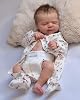 Zero pam Realistic Reborn Baby Dolls Full Body Girl, Lifelike Silicone Newborn Baby Dolls 18 Inch Posable Real Looking Babies Doll That Look Real, Sleeping Reborn Toddler Doll