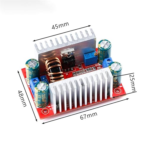 Miniatura 5 de HiLetgo 2pcs 400W 15A DC Step Up Boost Module Módulo de fuente de alimentación de corriente constante 8.5-50V a 10-60V Transformador ajustable