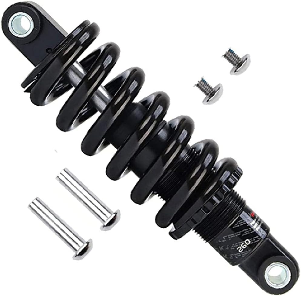 AuroraXQ Mountain Bike Rear Shock Rebound,preloaded Anodized Rear Shock Absorber 125mm(4.9")/150mm(5.9")/165mm(6.5")/190mm(7.5")(165mm,200lbs)