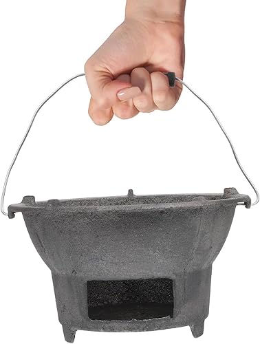 Miniatura 3 de DOITOOL Parrilla al aire libre Horno de cámper Estufa de barbacoa al aire libre Estufa de barbacoa de hierro fundido Estufa de barbacoa japonesa