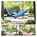 AWHZngE Outdoor Lightweight Double Nylon Camping Hammock with Hanging Straps for Backpacking Travel Beach Yard and Garden for Terrace, Outdoor(Black)