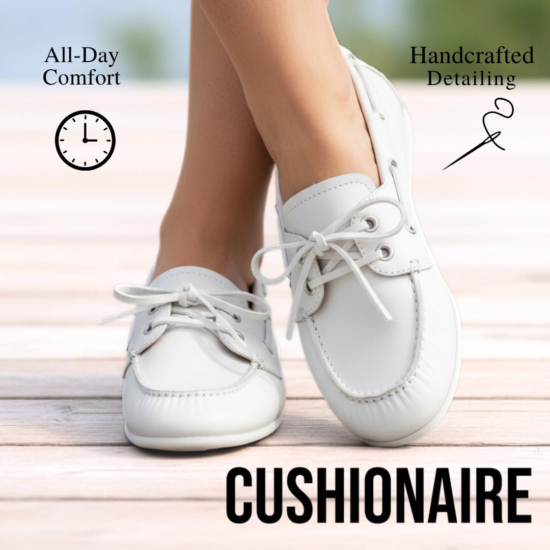CUSHIONAIRE Anchor Damen-Sneaker zum Hineinschlüpfen, leichte Bootsschuhe