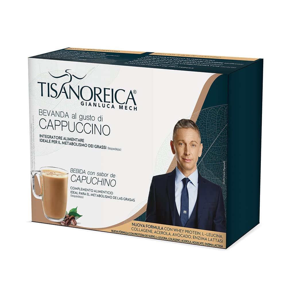 Gianluca Mech - Bevanda Proteica Gluten Free al Gusto Cappuccino, Integratore alimentare - 114 g