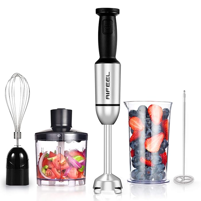 Buy Aifeel Hand blender set with 5 attachments, 800 W electric purée