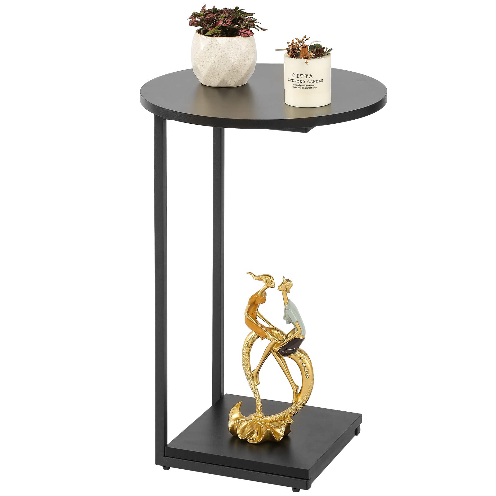 Photo 1 of ***missing hardware***
DCLRN End Table,C-Shaped Coffee Table for Sofa,Sofa Side Table,Bedside Table.(Black)
