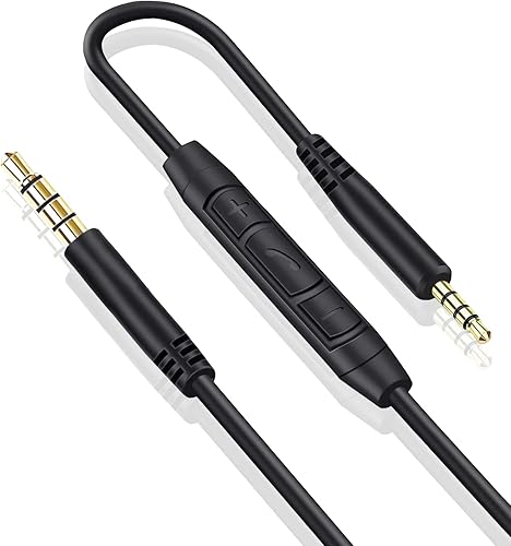 Cable de audio de repuesto para auriculares Bose de 0.138 in a 0.098 in compatible con Bose 700 Quietcomfort QC25 QC35 QC35II QC45 OE2 OE2i