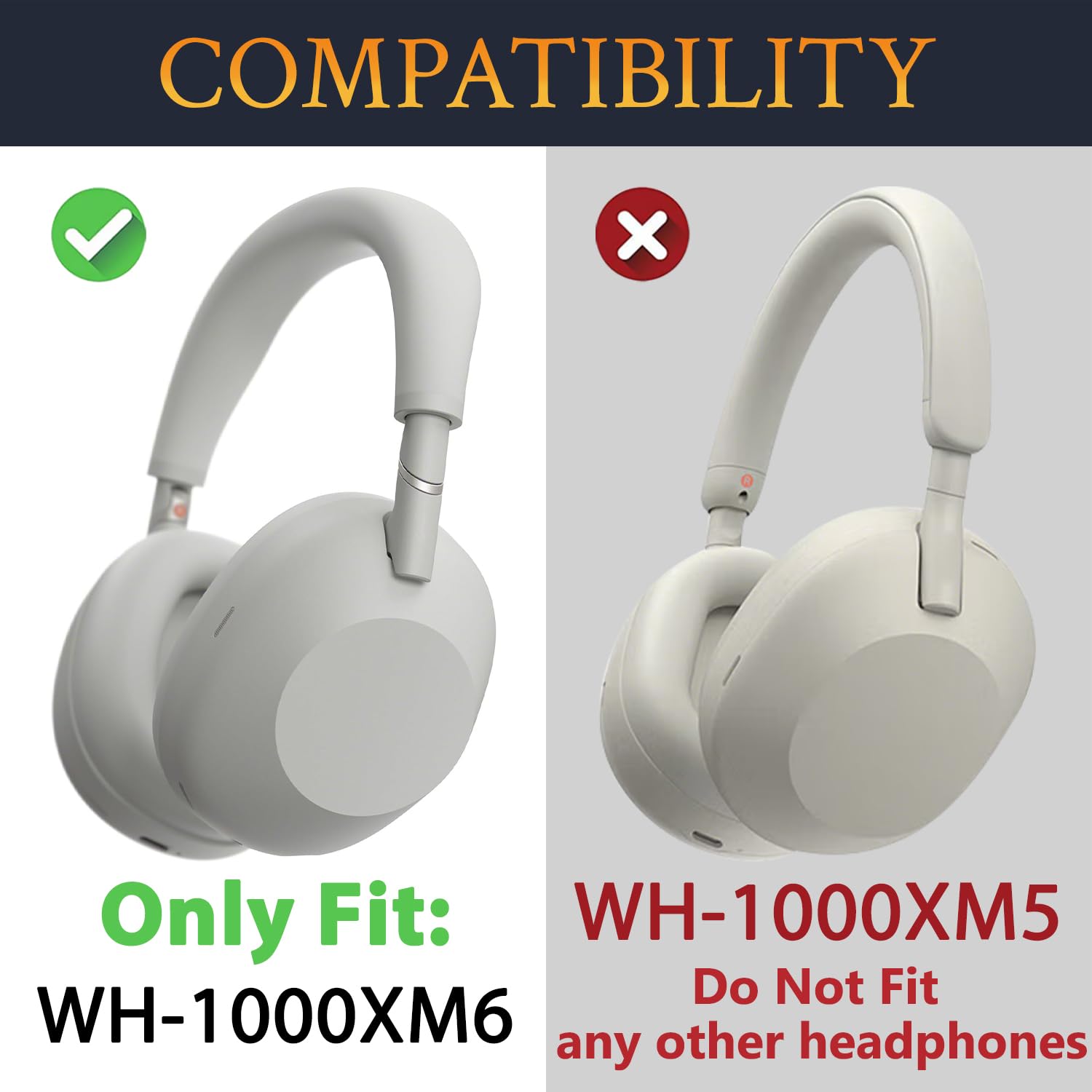 Amazon.com: SOULWIT Earpads Replacement for Sony WH-1000XM6