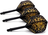 Vista 5 de CUESOUL ROST Eje de Dardos Integrado y Vuelo de Dardos Estándar/Delgado/Diamante/Ala Grande/Lágrima/Diamante