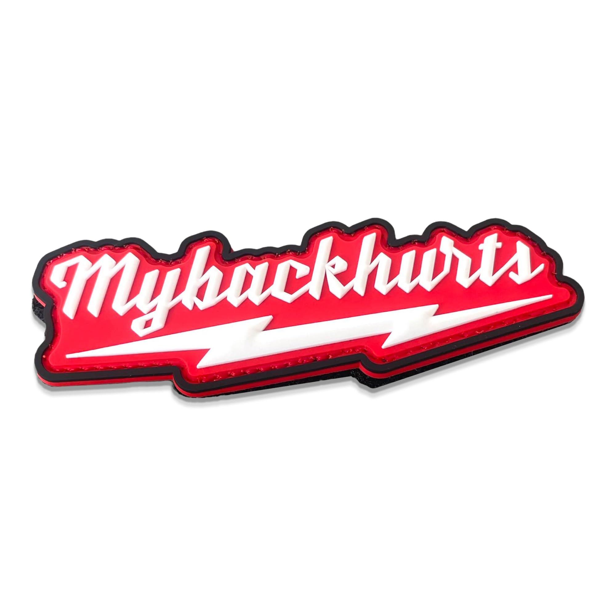 My Back Hurts PVC Patch - Funny Meme Patches, Military Tactical Morale Patch with Hook and Loop Fastener, Cute Patches for Backpacks, Military Uniforms, Jeans, Jackets, Vests, Hats & More