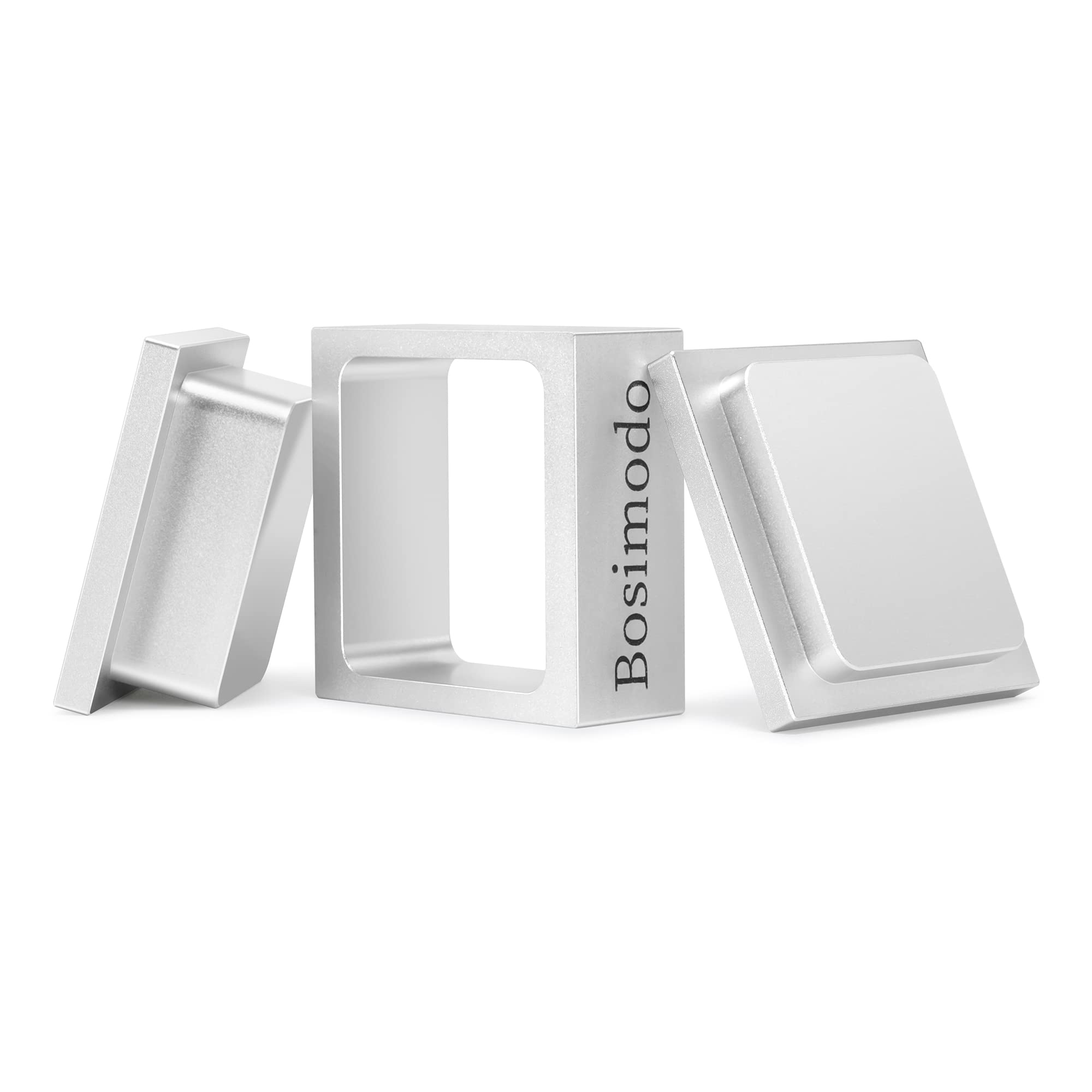 Bosimodo [2.5X2.5] Pre Press Mold Solid 6061 Aluminum Flower Pressing Pre-Press Mould (Silvery White 2.5X2.5)