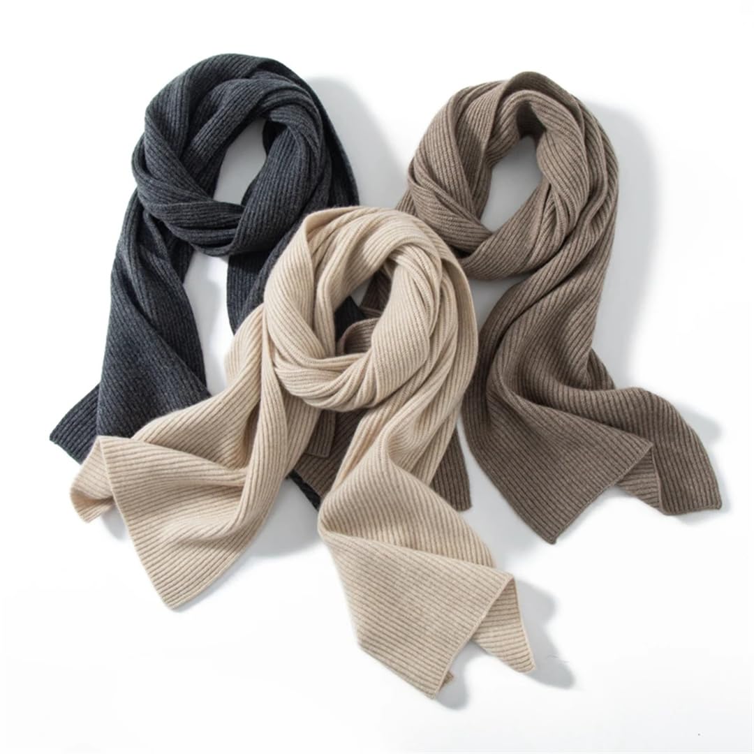 Bufanda de cachemira para mujer, en primavera, otoño e invierno, bufanda de punto suave y cálida
