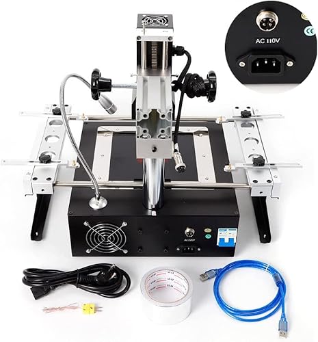 Bga Rework Station Ir6500 Infrared Welding Machine Soldering Stations Machine Smd Soldering Reflow Station Repair Heating Reball Soldering Welding Welder Fit, 1250W 110V #TOP5