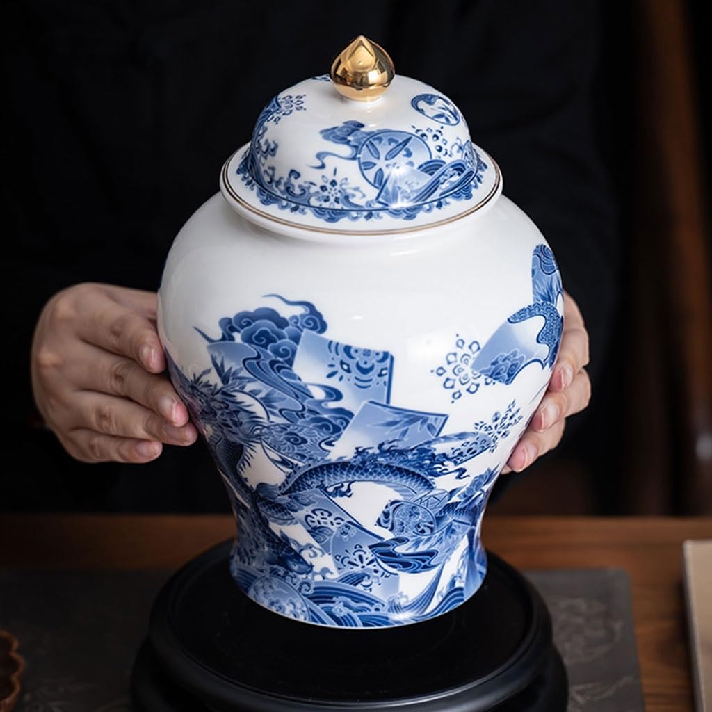 Puszka do herbaty kamionka gospodarstwo domowe 1000 ml czarna herbata zielona herbata pojemnik do przechowywania herbaty pulpit ceramiczna puszka na herbatę pojemnik na herbatę