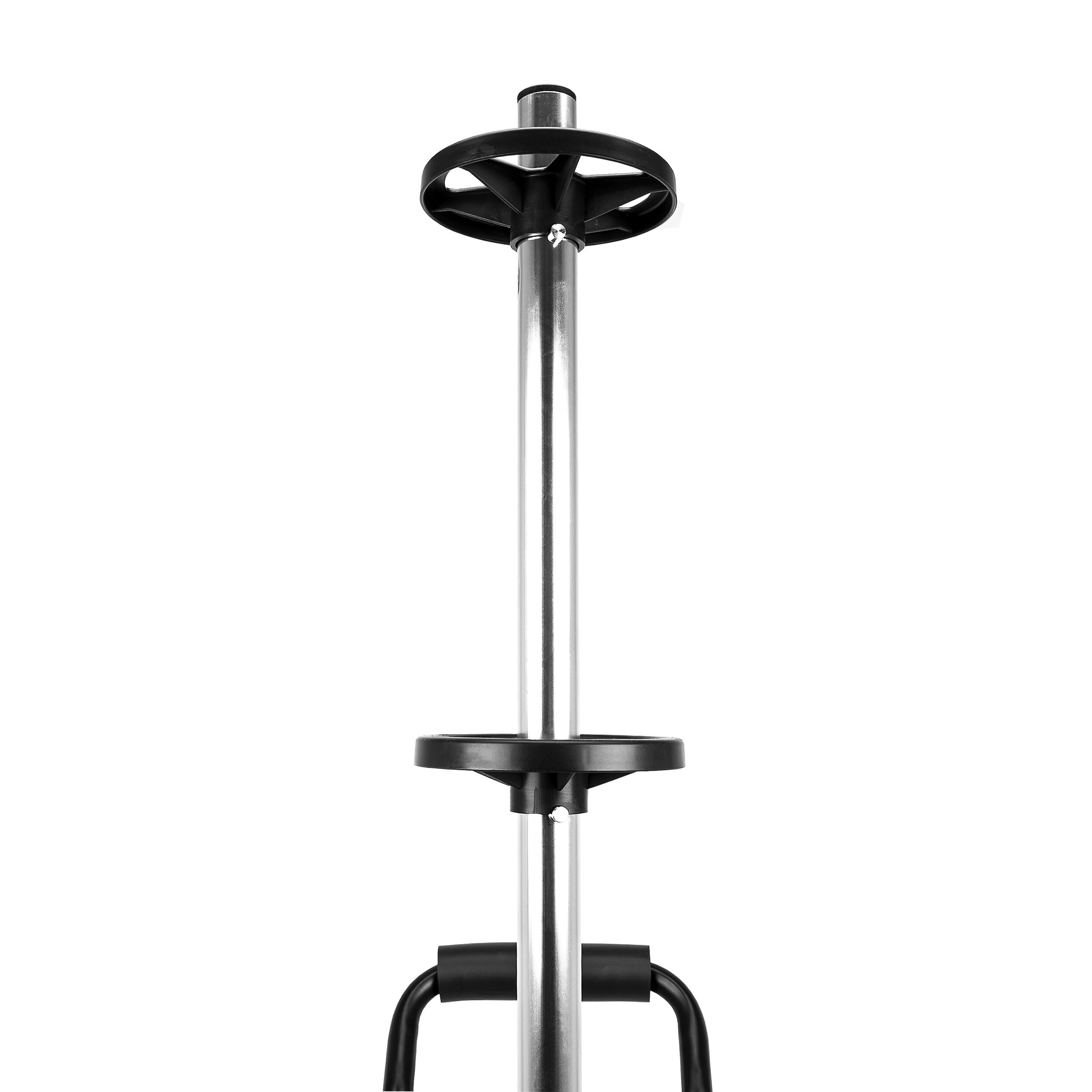 HEYNER® Felgenbaum fahrbar bis 100 kg und 285 mm Reifenbreite mit Griff | ergonomische Softgriffe, inklusive Staubschutzcover 90 x 150cm, Lenkrolle mit Feststellbremse für einfache Manövrierbarkeit