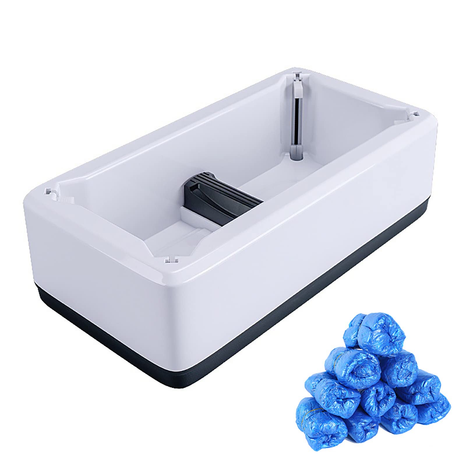 Dispenser automatico di copriscarpe usa e getta con 200 copriscarpe in plastica usa e getta, copertura portatile per casa, ufficio e ufficio