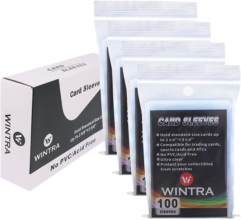 wintra card sleeves Amazon.com: WINTRA 1200 Count Ultra Clear Penny Card Sleeves,Soft Card Protectors for Baseball Cards, Sleeved Trading Cards : Toys & Games