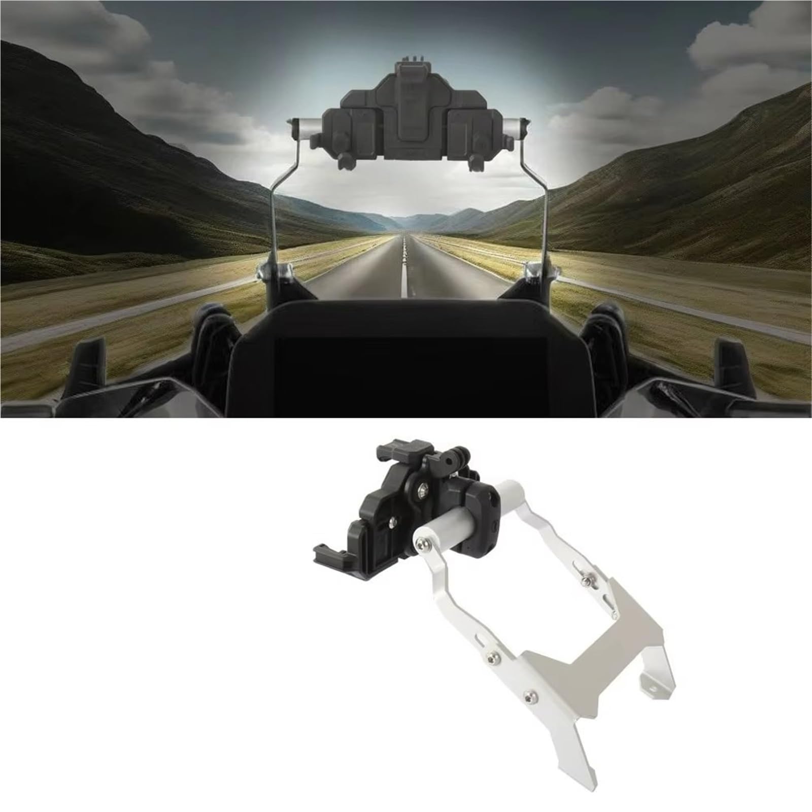 Supporto Navigatore Moto Per BMW Per R1300 GS Per GS1300 Per ADV Per Adventure 2023-2024 Supporto Staffa Manubrio Navigazione GPS Telefono Cellulare