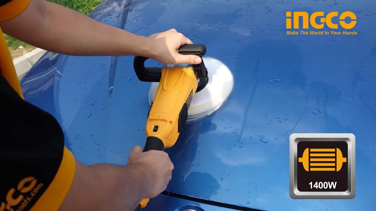 AP14008 -ingco- LUCIDATRICE PER AUTO POTENZA 1400 WATT SMERIGLIATRICE velocità regolabile