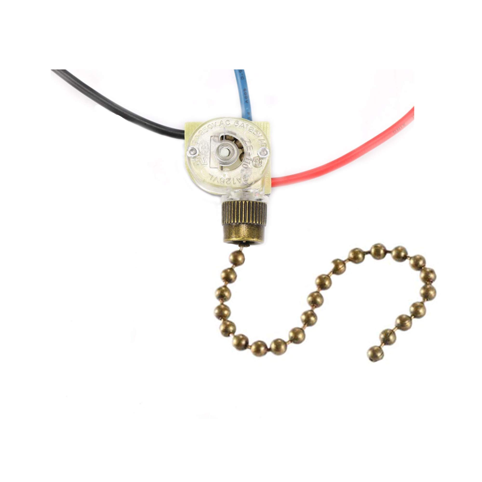 Buy Ceiling Fan Light Switch 3 Way 3Wire Replacement Pull Chain Switch