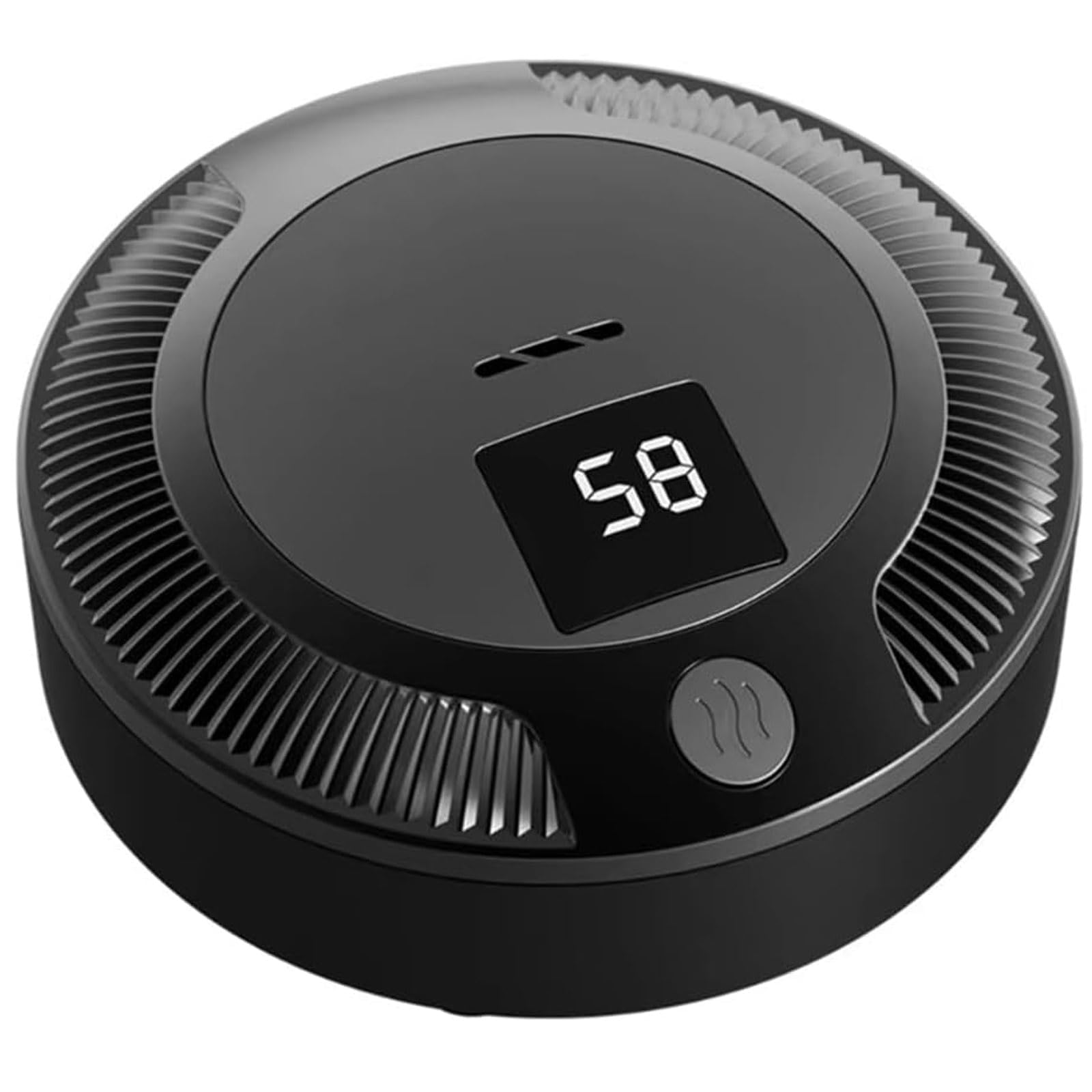 Purificatore d'aria portatile con display digitale, filtro HEPA per auto, casa e ufficio, pulitore ionizzatore d'aria alimentato tramite USB con regolazione multi-velocità e spegnimento automatico