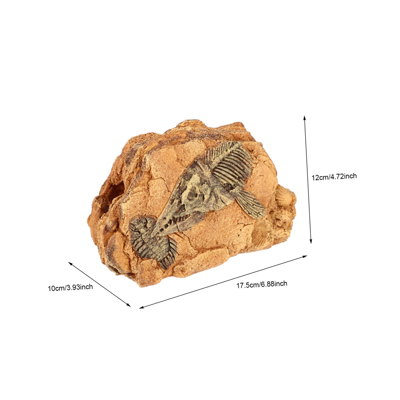 Caverna Nascondiglio in Resina per Rettili per Terrario | Forma a Grotta, Resistente alle Macchie, Sicura per L’uso Rettili, Decorazione per Habitat
