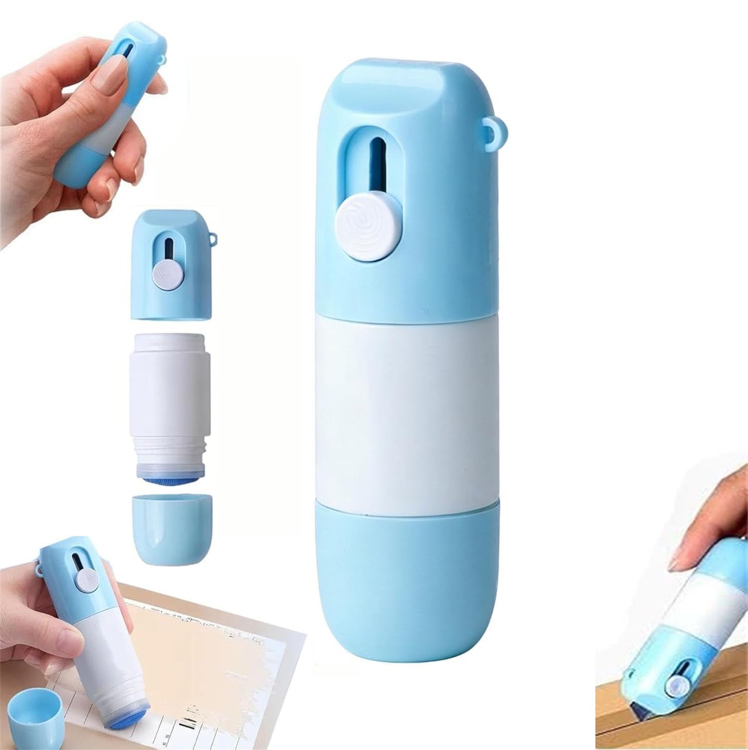 2 in 1 Privacy Wipe Box Cutter,Thermal Paper Correction Fluid,Thermal Paper Eraser Pen and Cutter,Thermals Papers Data Eraser Pen,Privacy Protection for Package Labels Bills (1 Pcs)