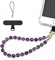 Vista 13 de Correa de muñeca con cuentas de mármol para teléfono, cordón para celular con pestaña de sujeción, pulsera de muñeca manos libres