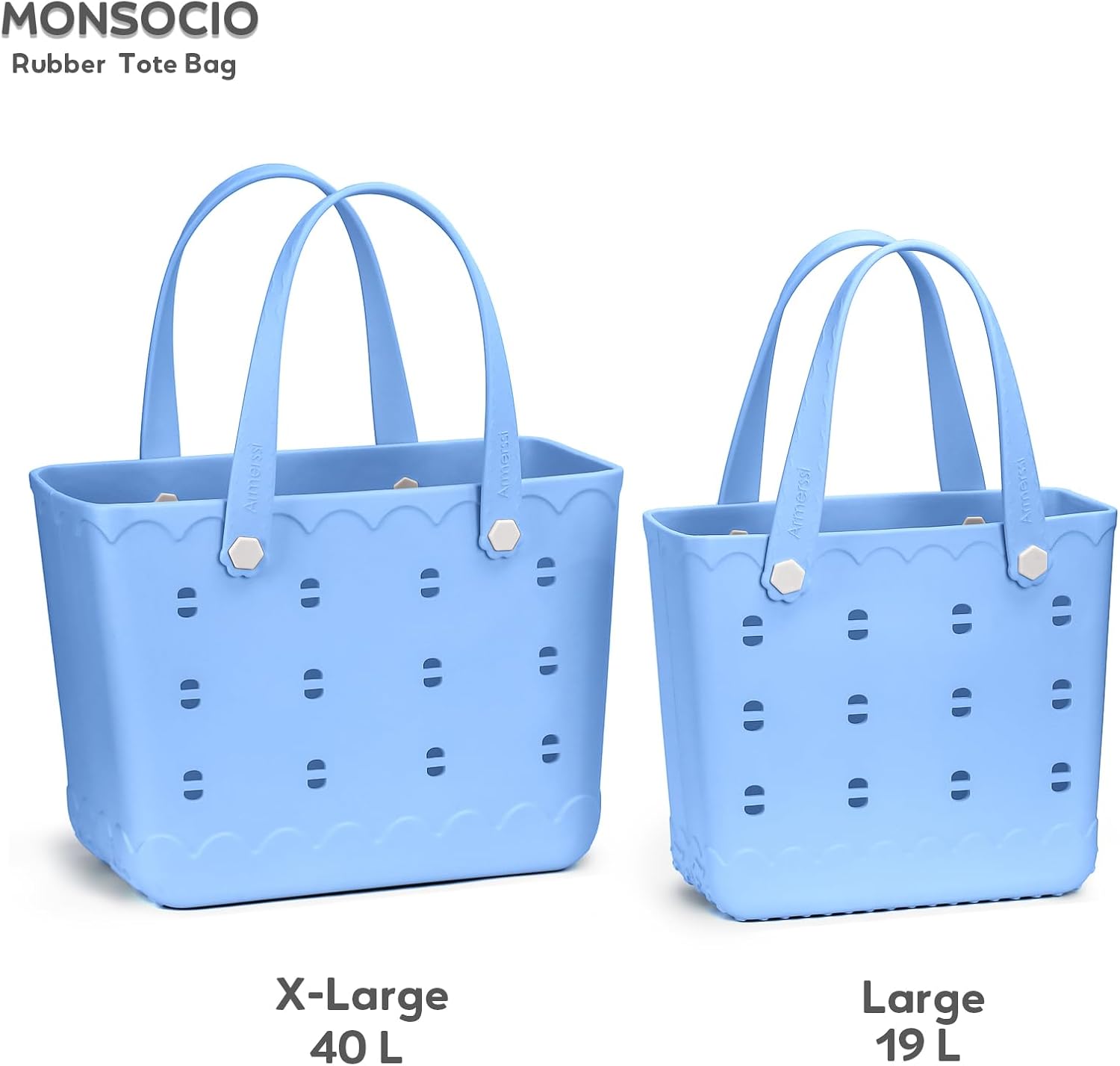 Rubber Beach Bag Waterproof Durable Tote Bag for Beach Sports Pool Modern Rubber Tote - Image 5